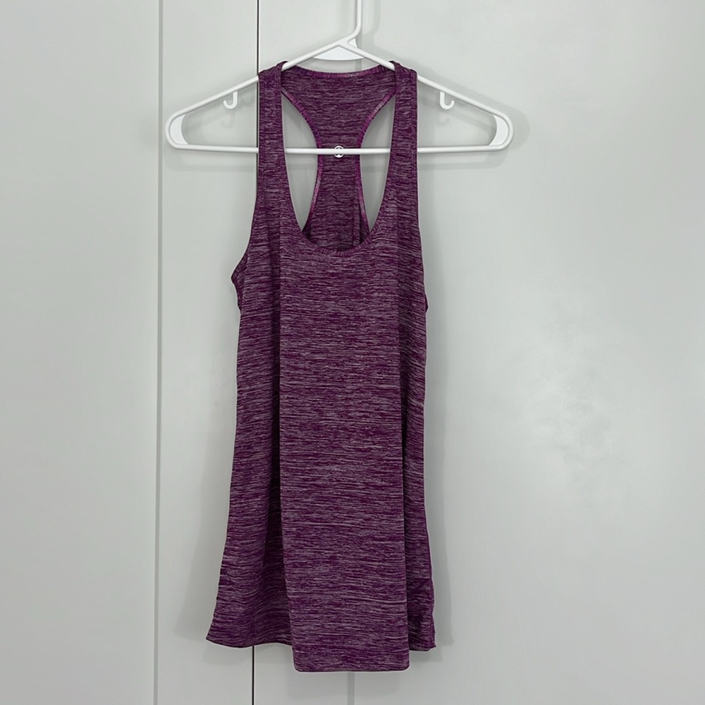 Lululemon Small Heathered Purple Racerback Athletic Tank Top - Picture 5 of 8